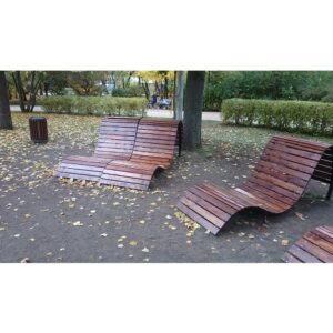 Шезлонг деревянный (сталь, сосна) 4383
